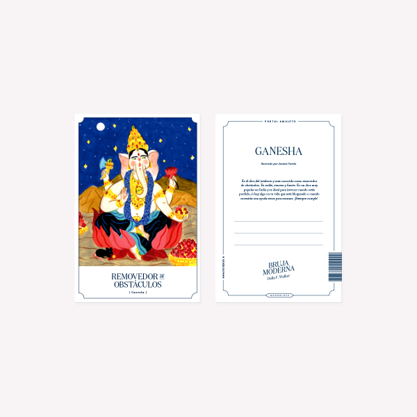 Bruja Moderna Ganesha Postcard