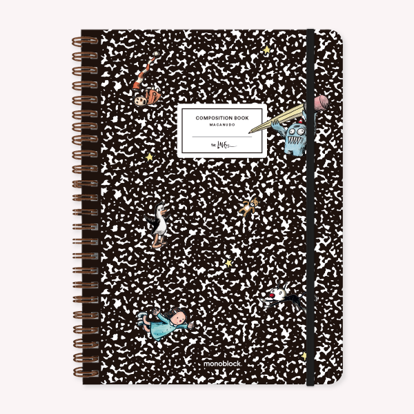 Stitched Notebook A4 Grid Macanudo Composition Book