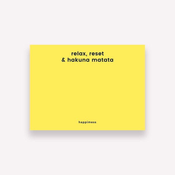 Happimess Colorblock Hakuna Matata Sticky Notes 