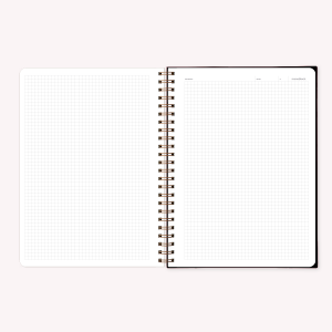 Stitched Notebook A4 Grid Maria Luque Foujita