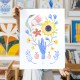 Wall Art Floral Hand by Lucilismo - 30x40 cm