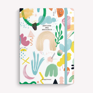 Cuaderno Cosido A5 Liso - Happimess - Artista del Arcoíris