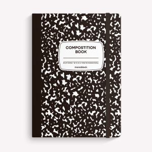 Cuaderno Cosido A5 Punteado - Monoblock - Compost Negro