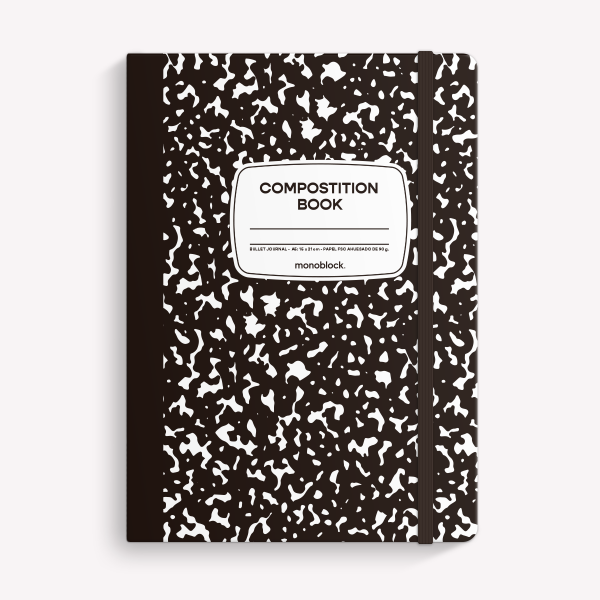 Cuaderno Cosido A5 Punteado Monoblock Compost Negro