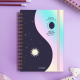 Moon Planner 2022 A5 2 days per page - Yin Yang Cristal