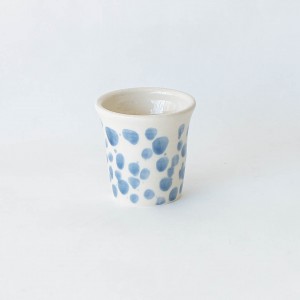 Pottery Mate -  prussian blue dots