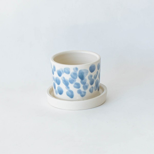 Happimess by JASA - Ceramic Pot with Plate
