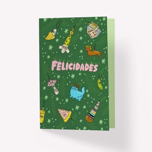 Felicidades Christmas Card by Pepita Sandwich