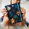 Stitched Notebook A5 Bullet Journal Dark Botanical