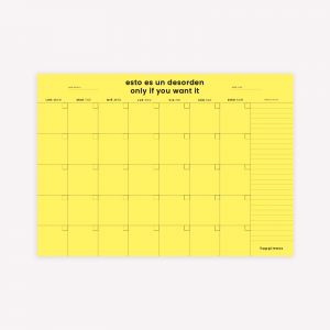 Monthly Planner with magnet - Happimess - Desorden