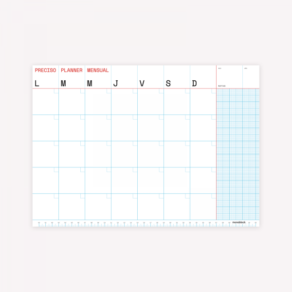 Monthly Planner Block with magnet - Preciso