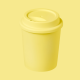 Jarro plástico con tapa CHICO - Pastel Amarillo