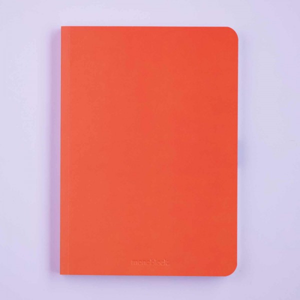Cuaderno A5 Cosido Monocolor - Rojo