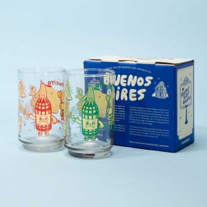 Pack Vasos Buenos Aires - Verde y turquesa