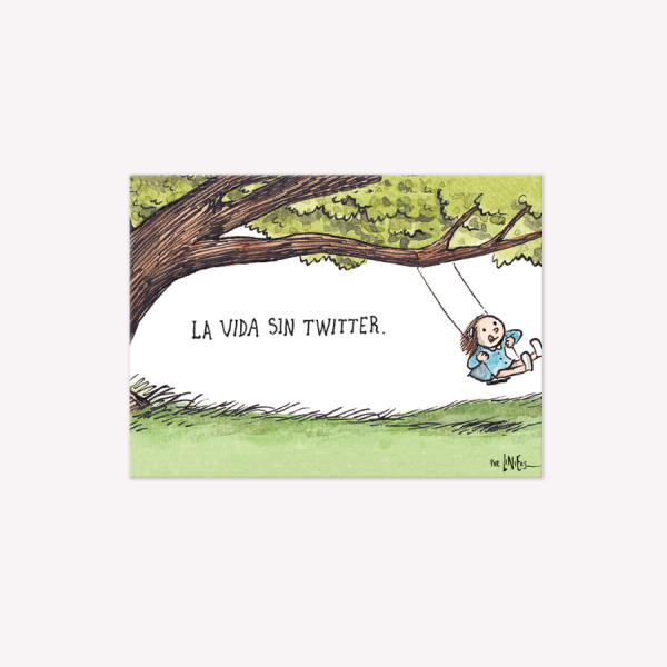 Viñeta Imantada La vida sin Twitter